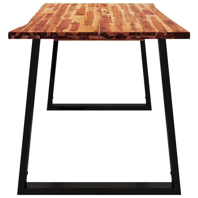 Table de salle à manger en bois d'acacia massif
