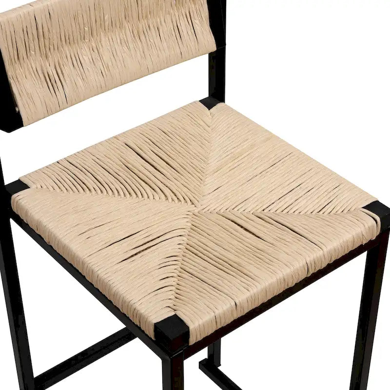 Chaises de salle à manger/tabourets de bar en corde de papier tressée